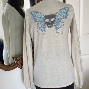 Zadig & Voltaire Butterfly Skull Cashmere Sweater